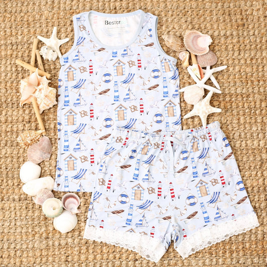 Cape Cod Mom Shorts set