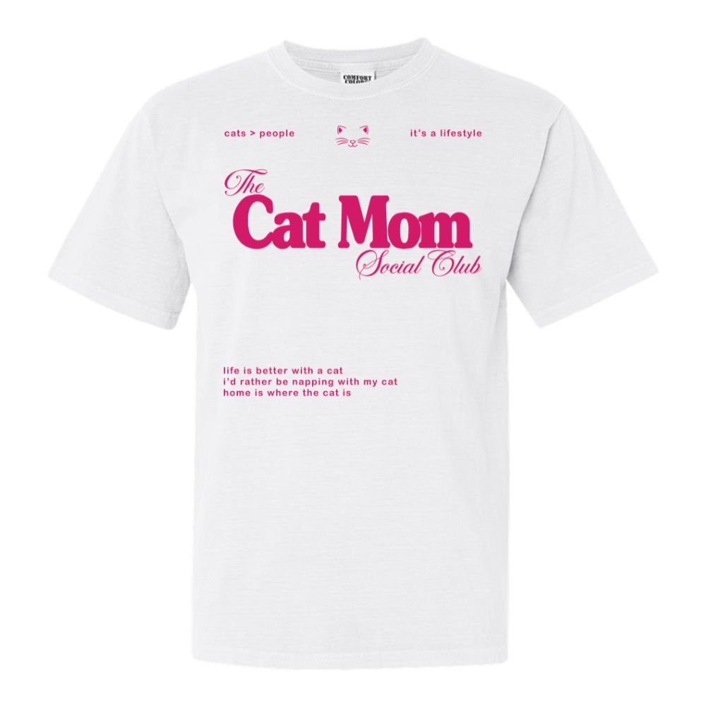 'Cat Mom Social Club' T-Shirt