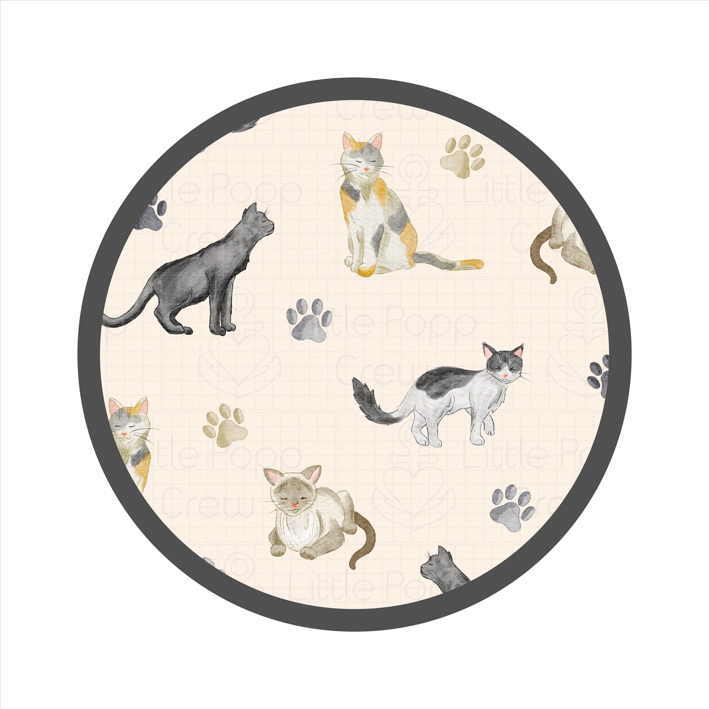 Cats & Paws | Bamboo Quilted Toddler Blanket