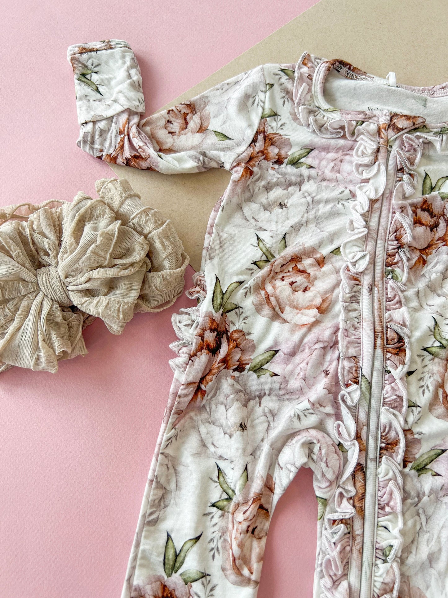 Floral Dreams | Two-Way Zip Footie