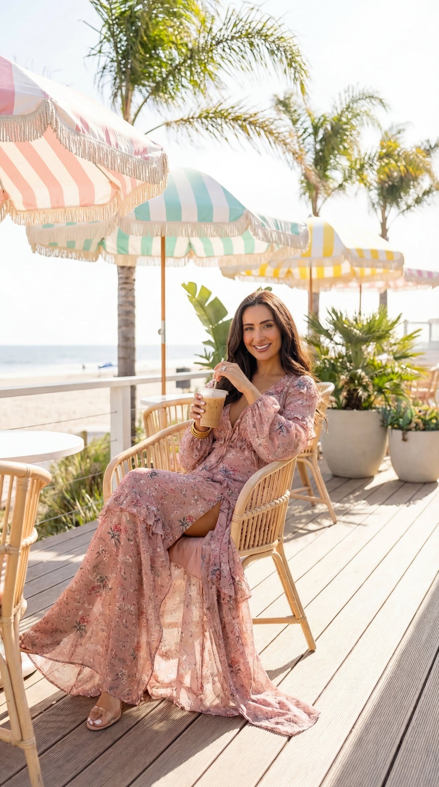 Pia Long Sleeve Maxi Dress - Adrift