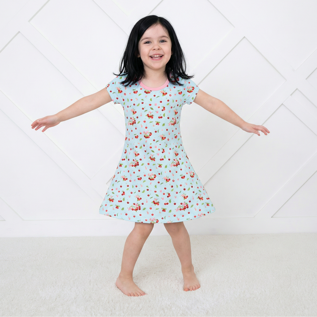 Cherry Kiss A-Line Dress