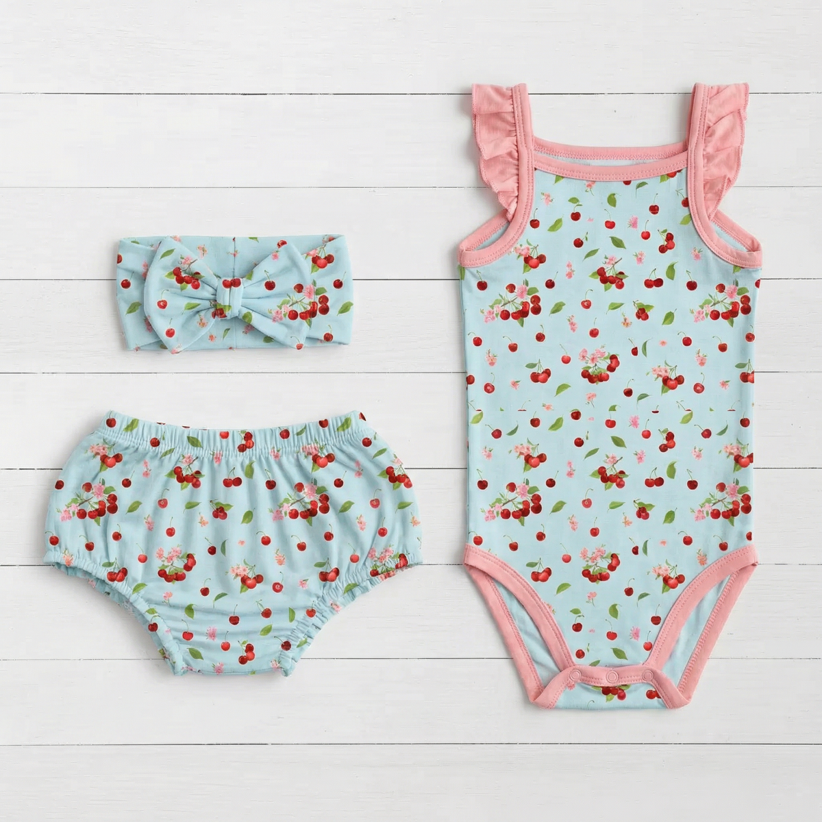 Cherry Kiss Bloomer Set