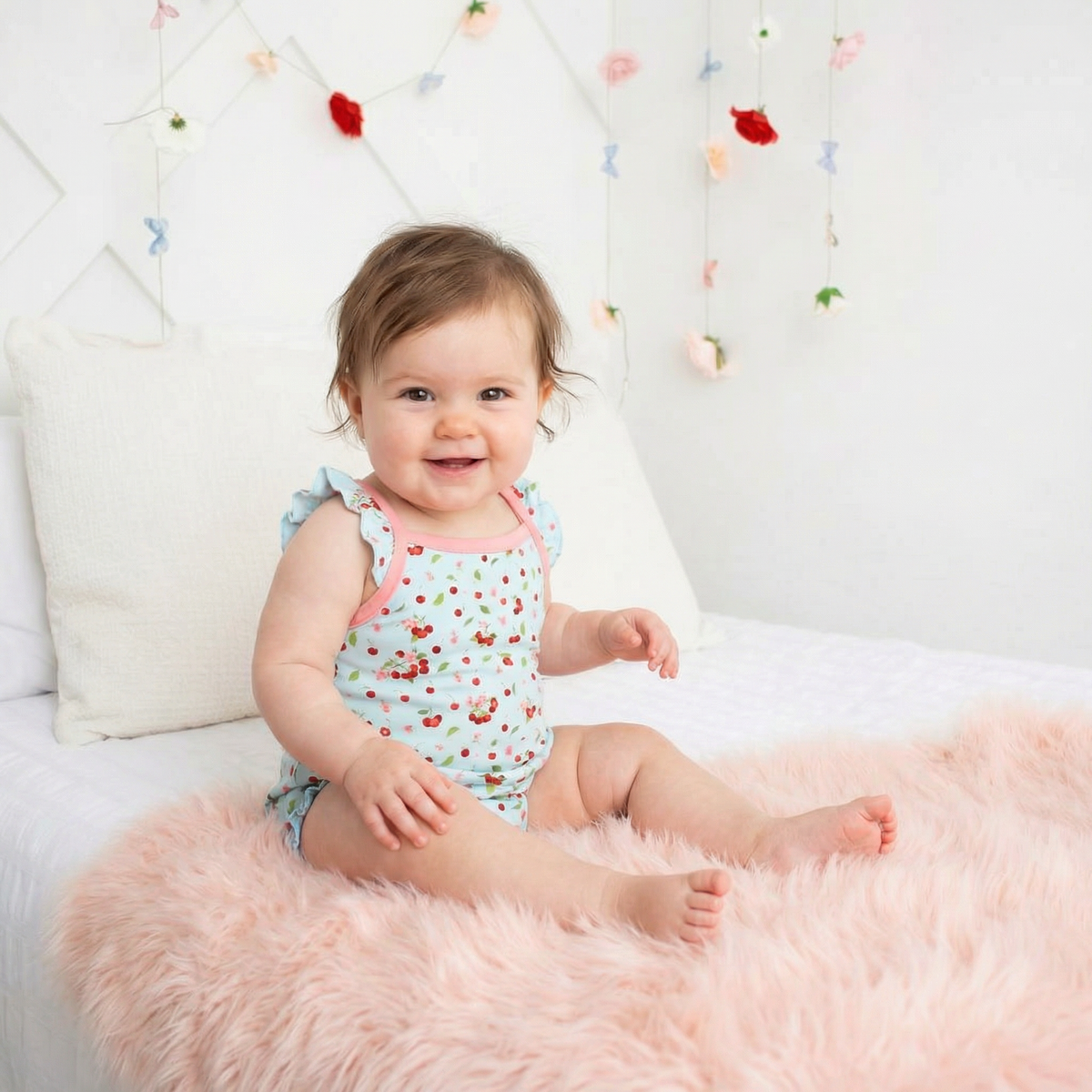 Cherry Kiss Bubble Romper