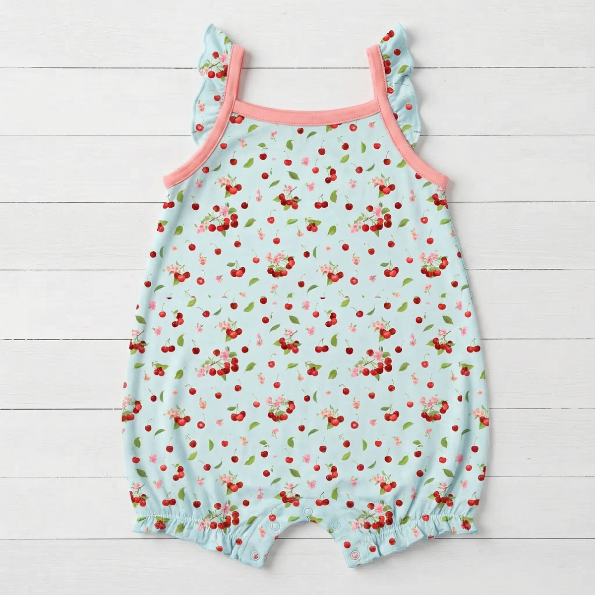 Cherry Kiss Bubble Romper