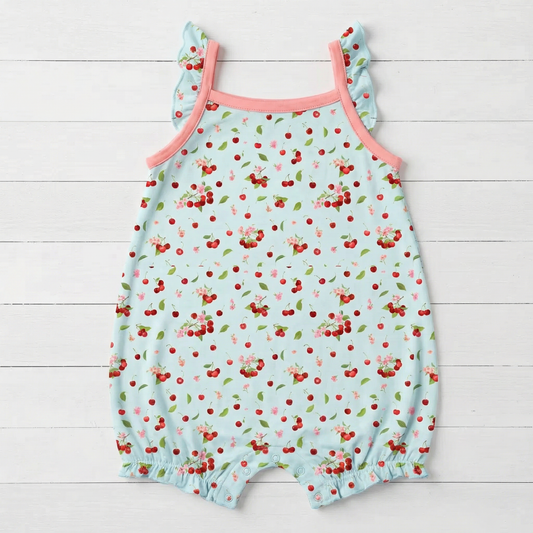 Cherry Kiss Bubble Romper