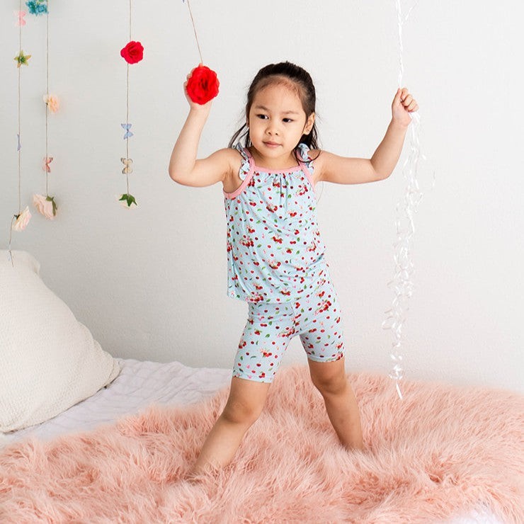 Cherry Kiss Flutter Tank & Shorts
