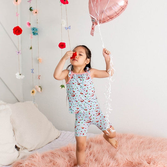 Cherry Kiss Flutter Tank & Shorts