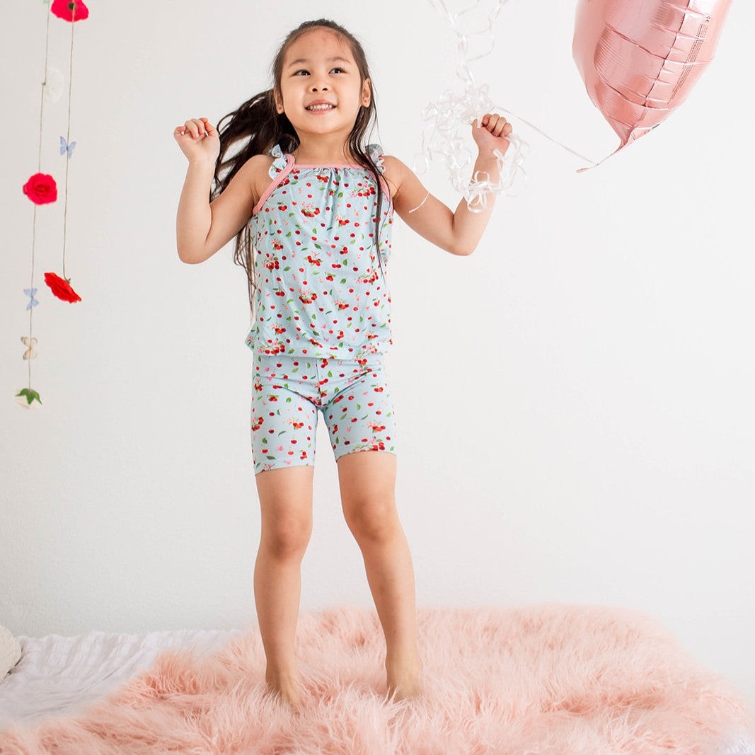 Cherry Kiss Flutter Tank & Shorts