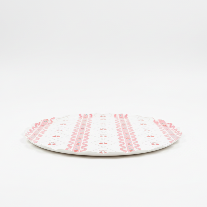 Cherry Coquette Party Supplies Kit – Red Cherry Bow Aesthetic | Plates, Cups, Napkins | Party in a Box