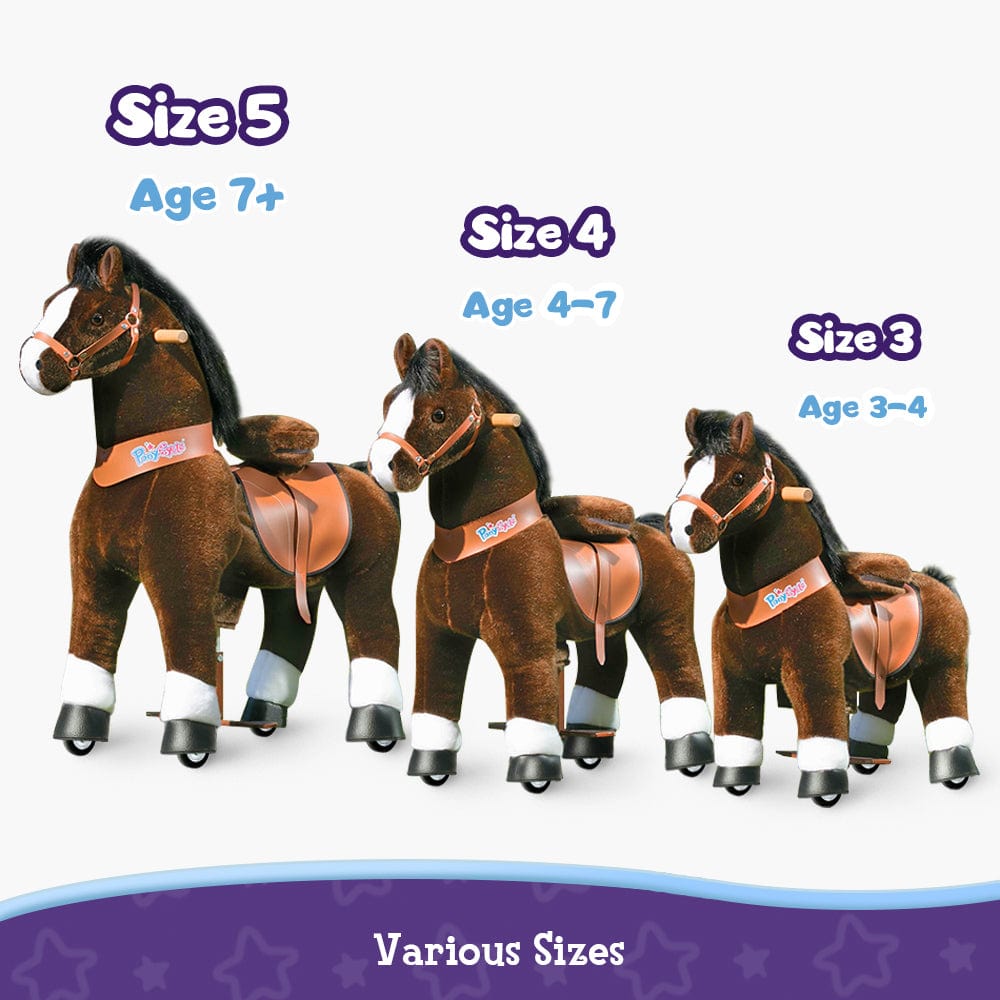 PonyCycle Large Ride On Horse - Chocolate