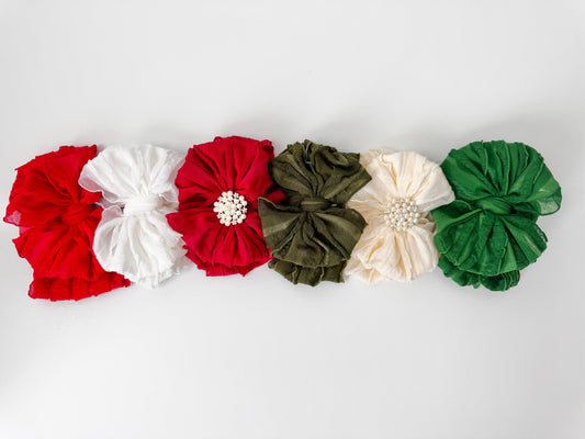 Christmas Baby Headband Collection | 6 Boutique Holiday Bows | Save 20%