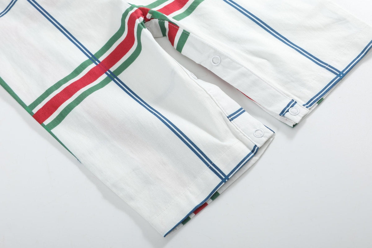 Christmas Plaid Smocked Longall
