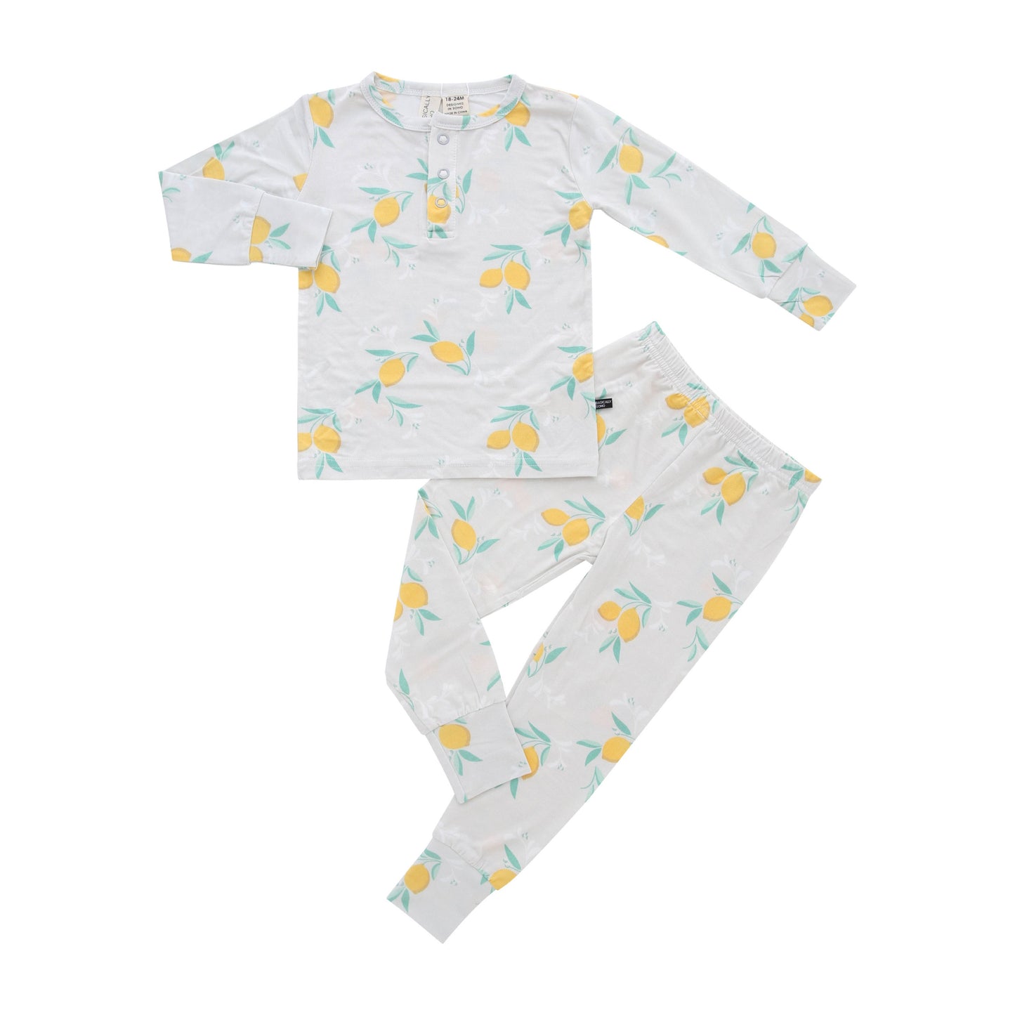 Amalfi Coast Lemon Gray Two-Piece Set