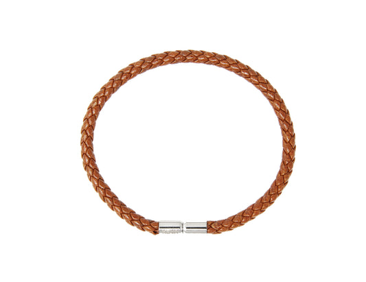 Classic Brown Braided Bracelet