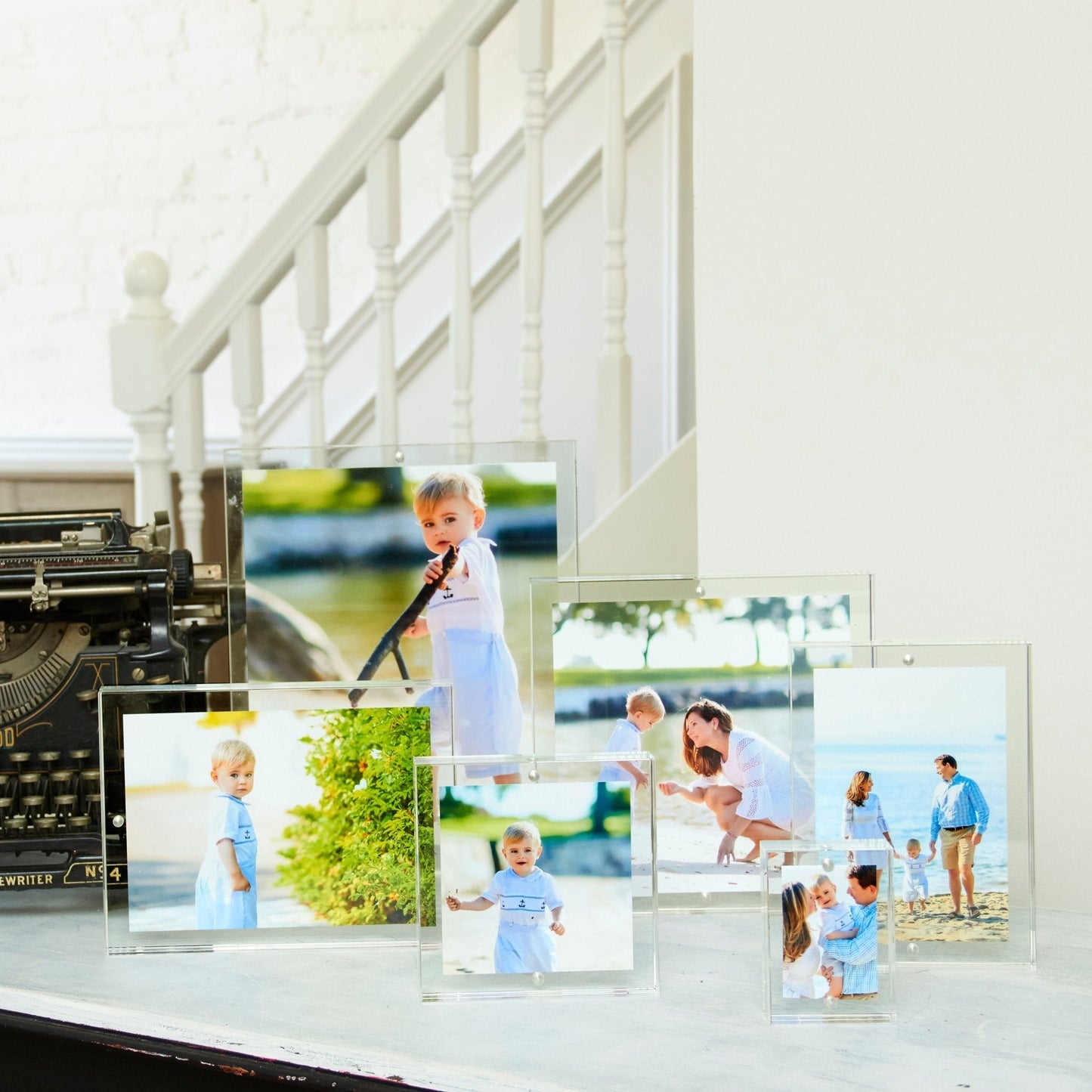 Clear Acrylic 4" x 6" Double-Sided Thick Block Frame