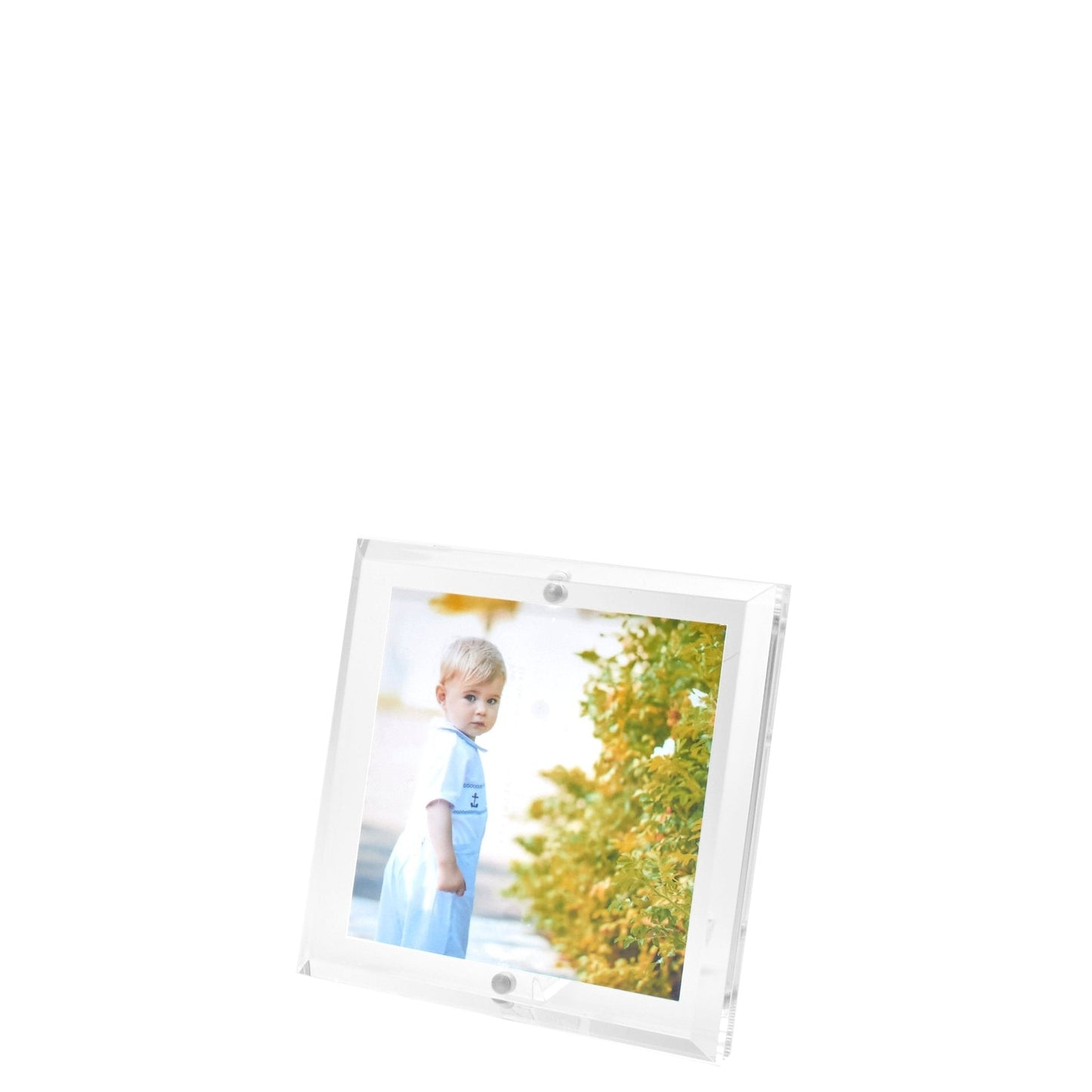 Clear Acrylic 4" x 4" Beveled Frame