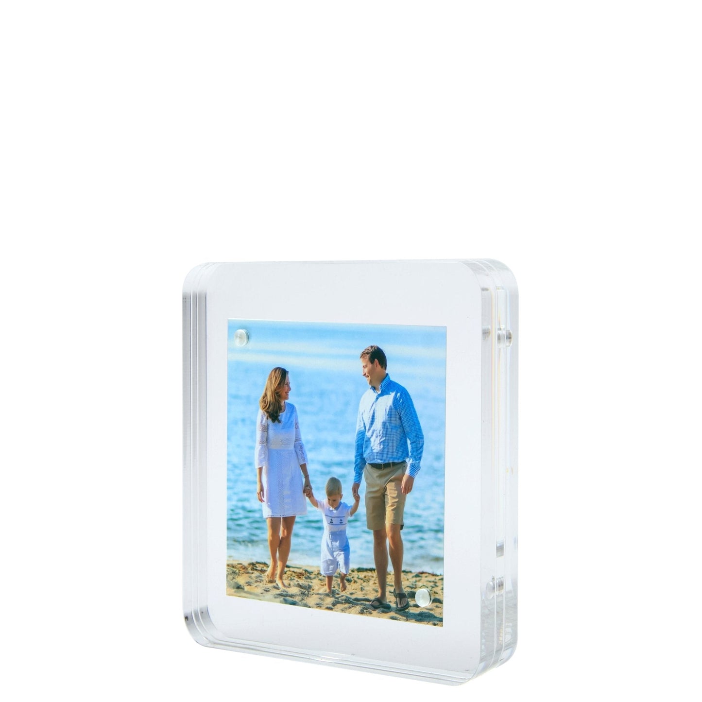 Clear Acrylic 4" x 4" Flip Frame