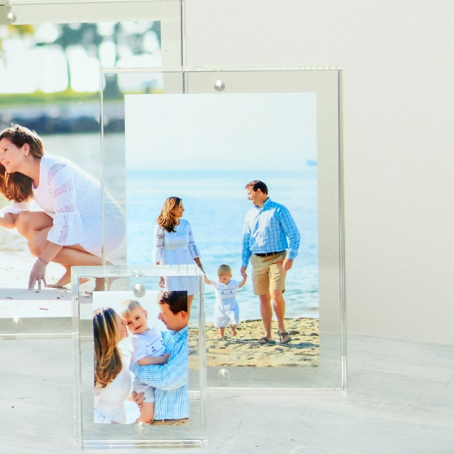 Clear Acrylic 4" x 6" Double-Sided Thick Block Frame