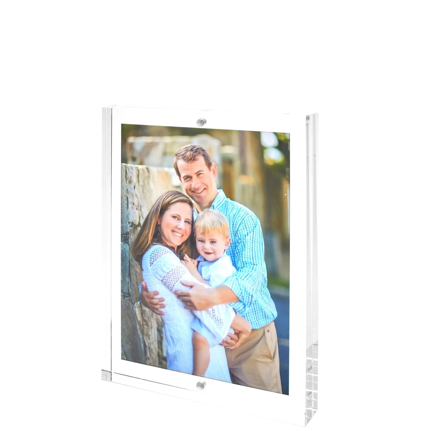 Clear Acrylic 5" x 7" Double-Sided Thick Block Frame