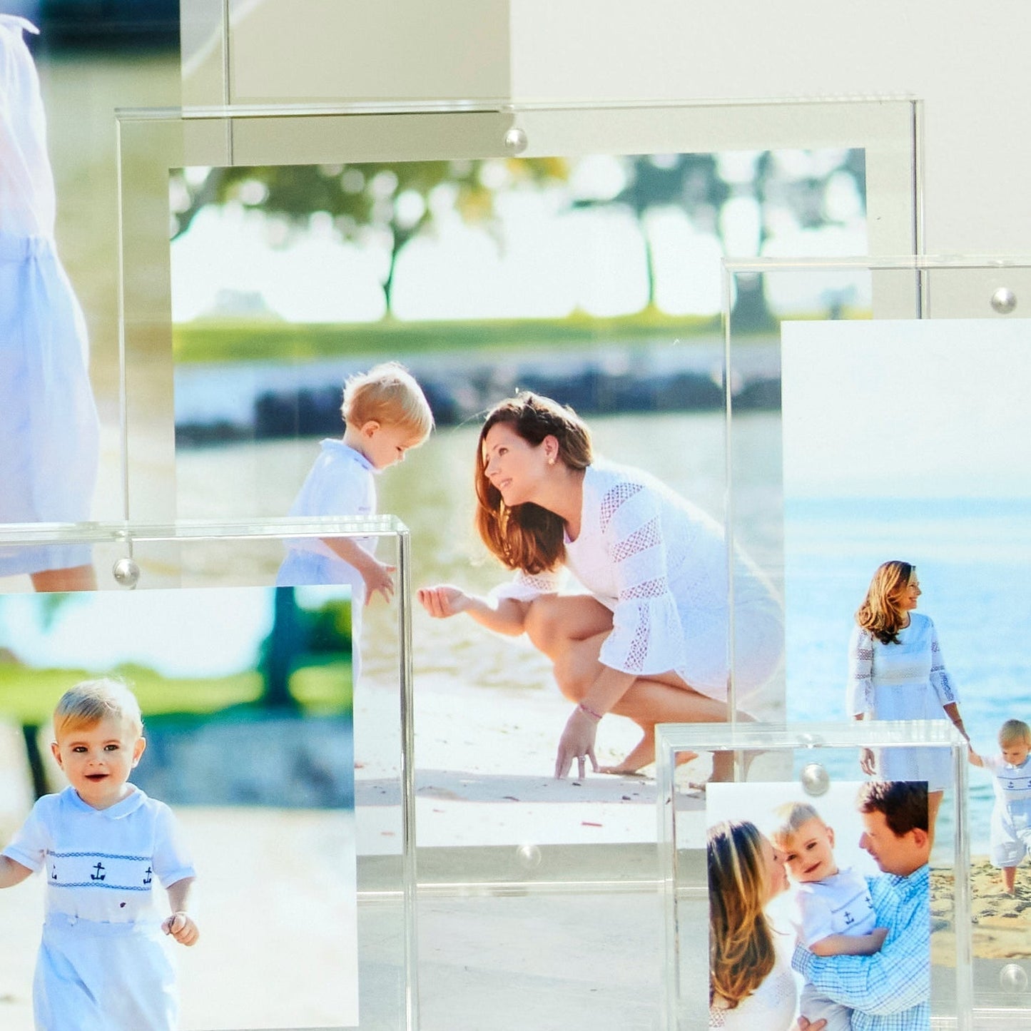 Clear Acrylic 6" x 6" Double-Sided Thick Block Frame