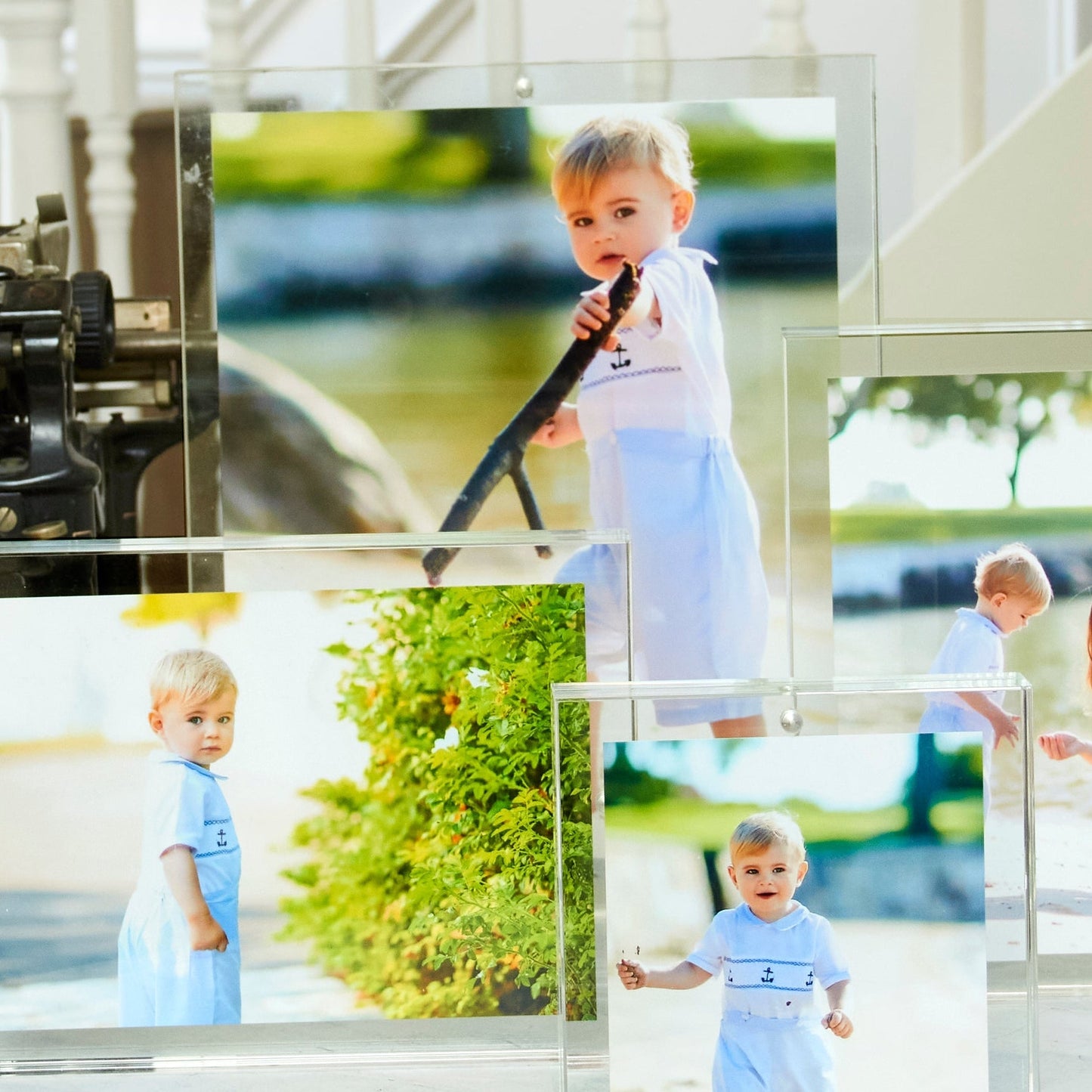 Clear Acrylic 8" x 10" Double-Sided Thick Block Frame