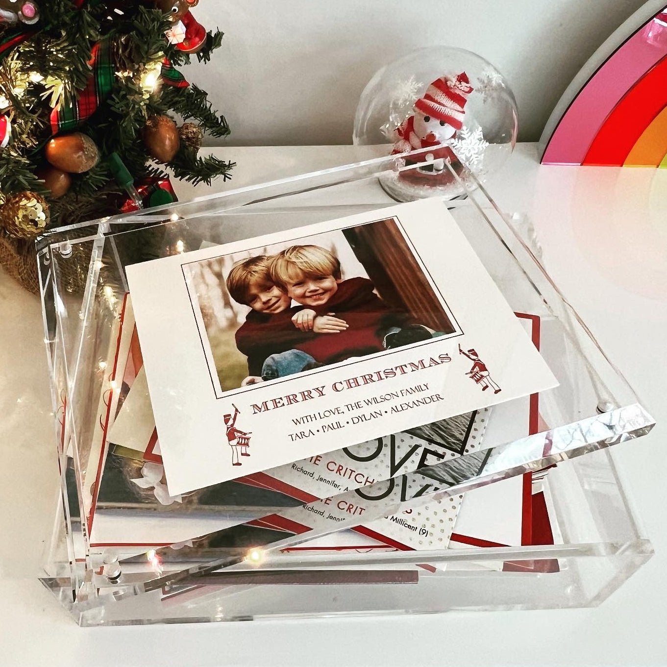 Clear Acrylic 8" x 10" Photo Box