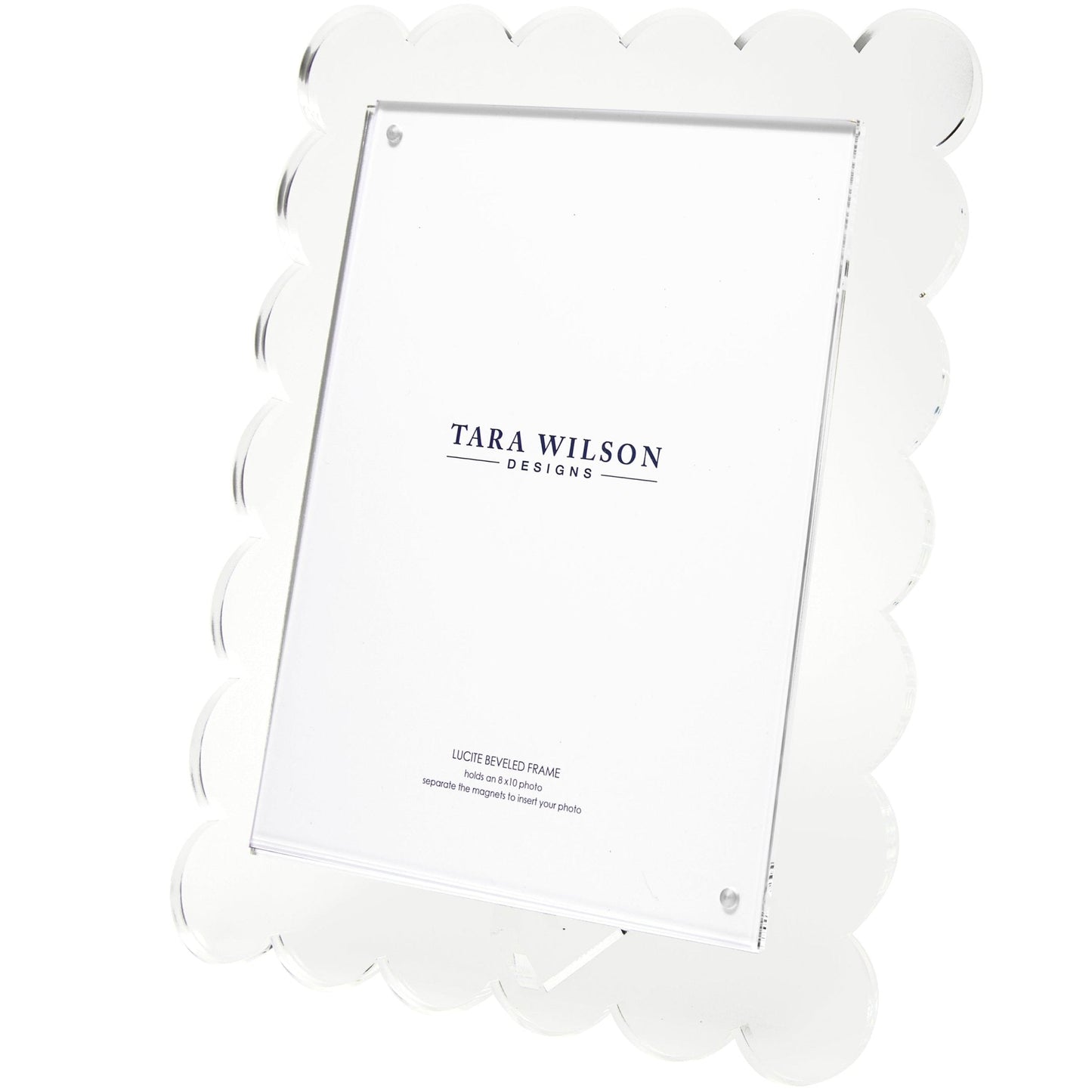 Clear Acrylic 8" x 10" Scallop Frame