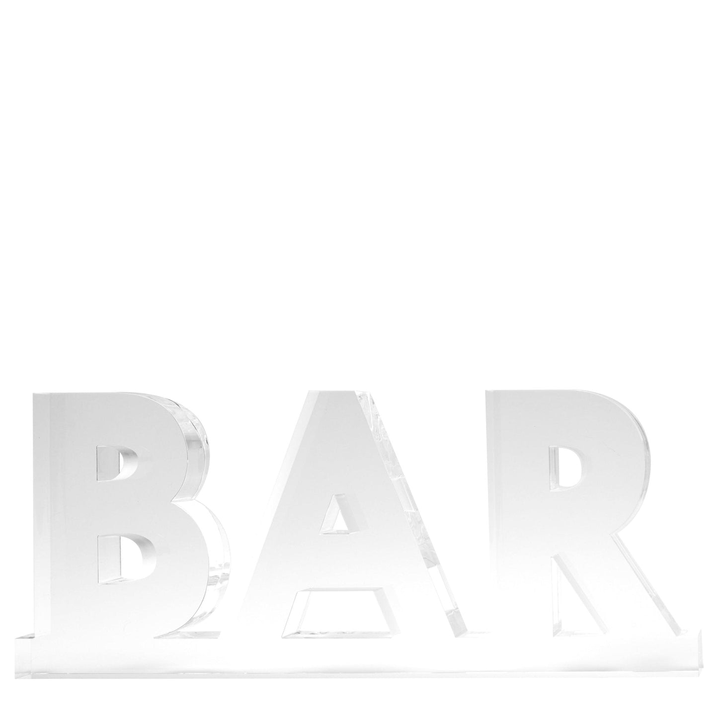 Clear Acrylic Bar on Bar Stand Alone