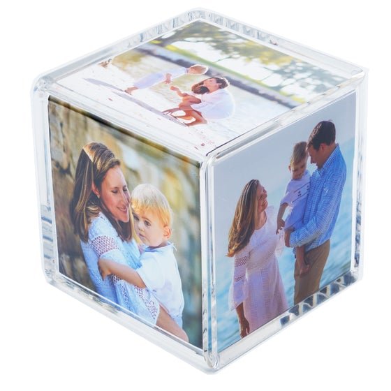 Clear Acrylic Retro Photo Cube