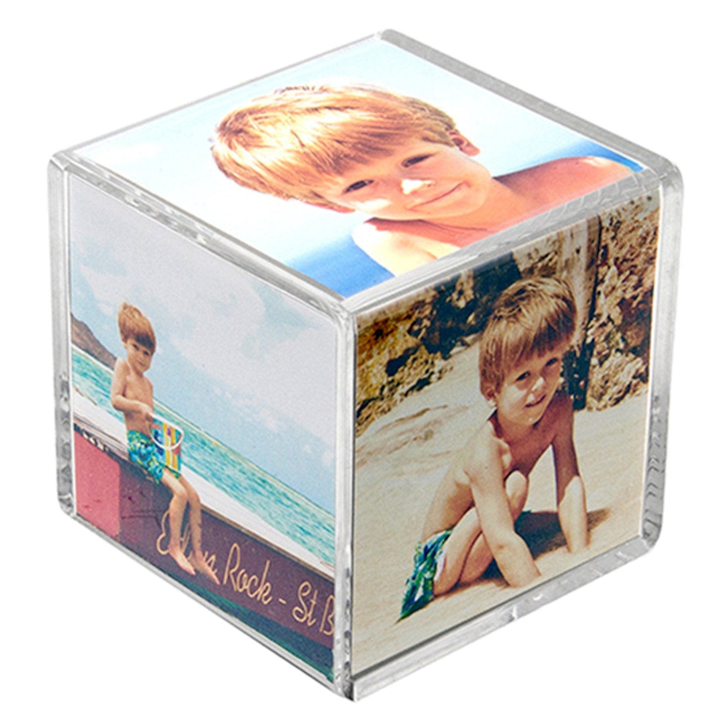 Clear Acrylic Retro Photo Cube
