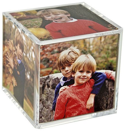 Clear Acrylic Retro Photo Cube