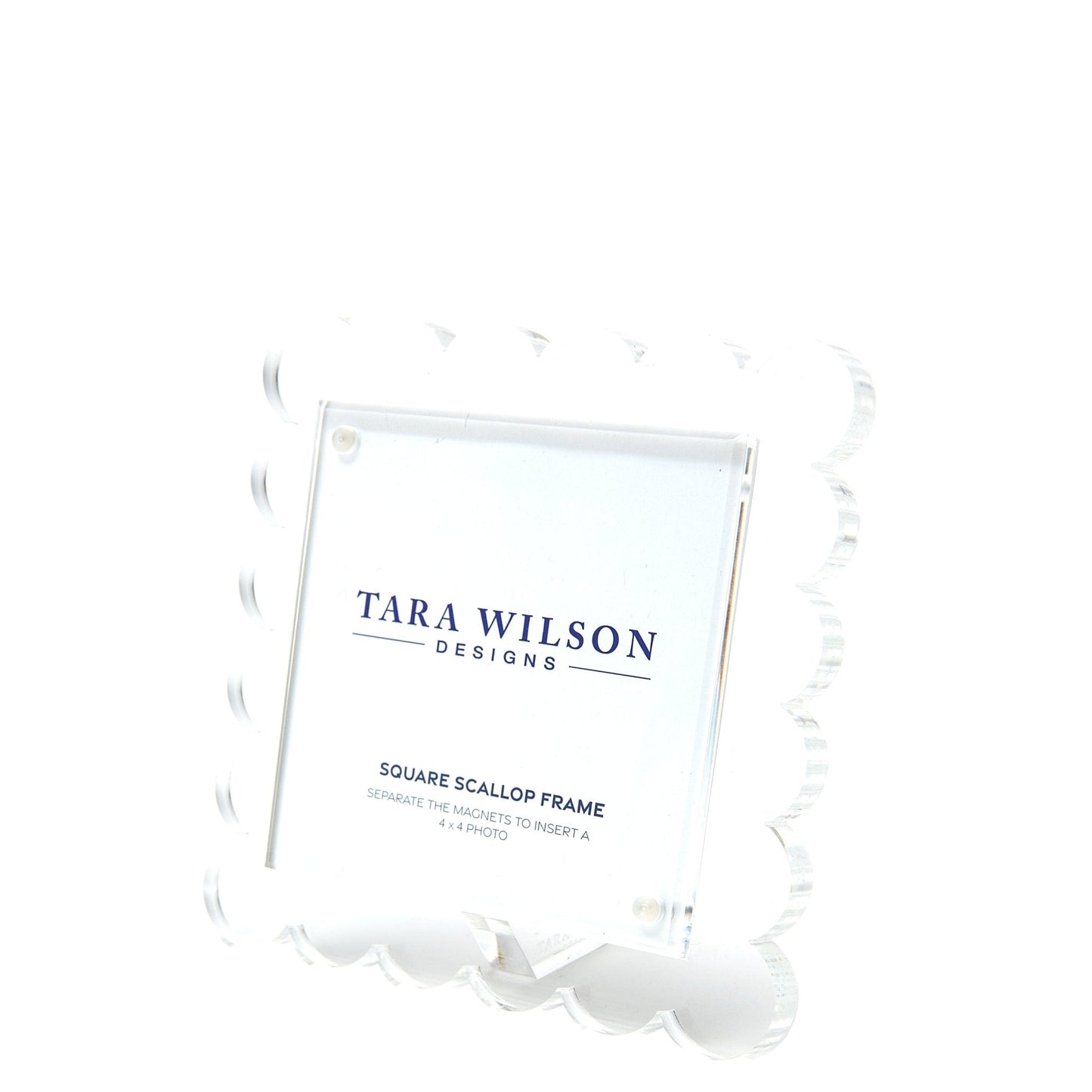 Clear Acrylic Square Scallop Frame
