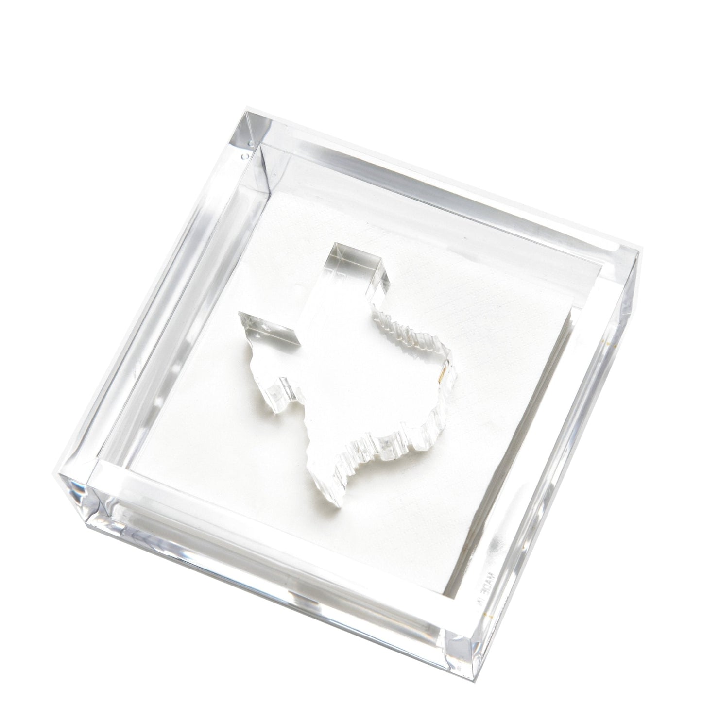 Texas Acrylic Cocktail Napkin Holder