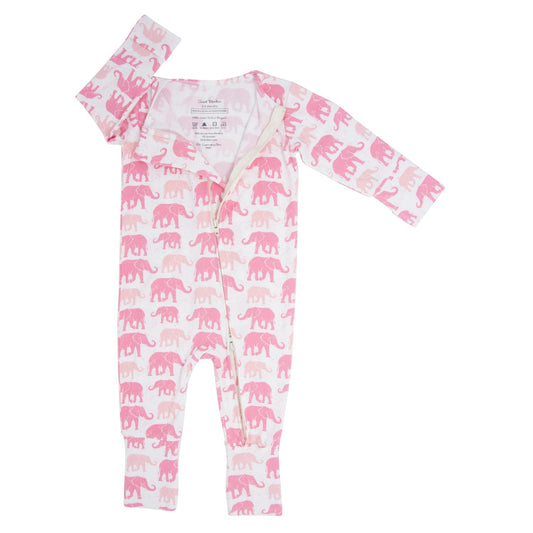 Pink Elephant Convertible Romper