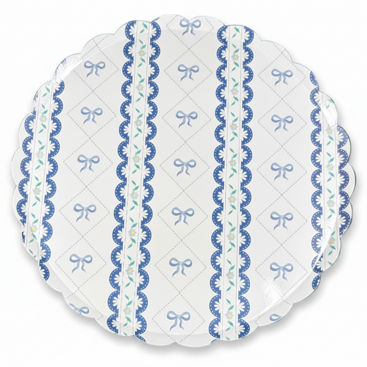 Blue Coquette Large Plates 10" (8 pack)