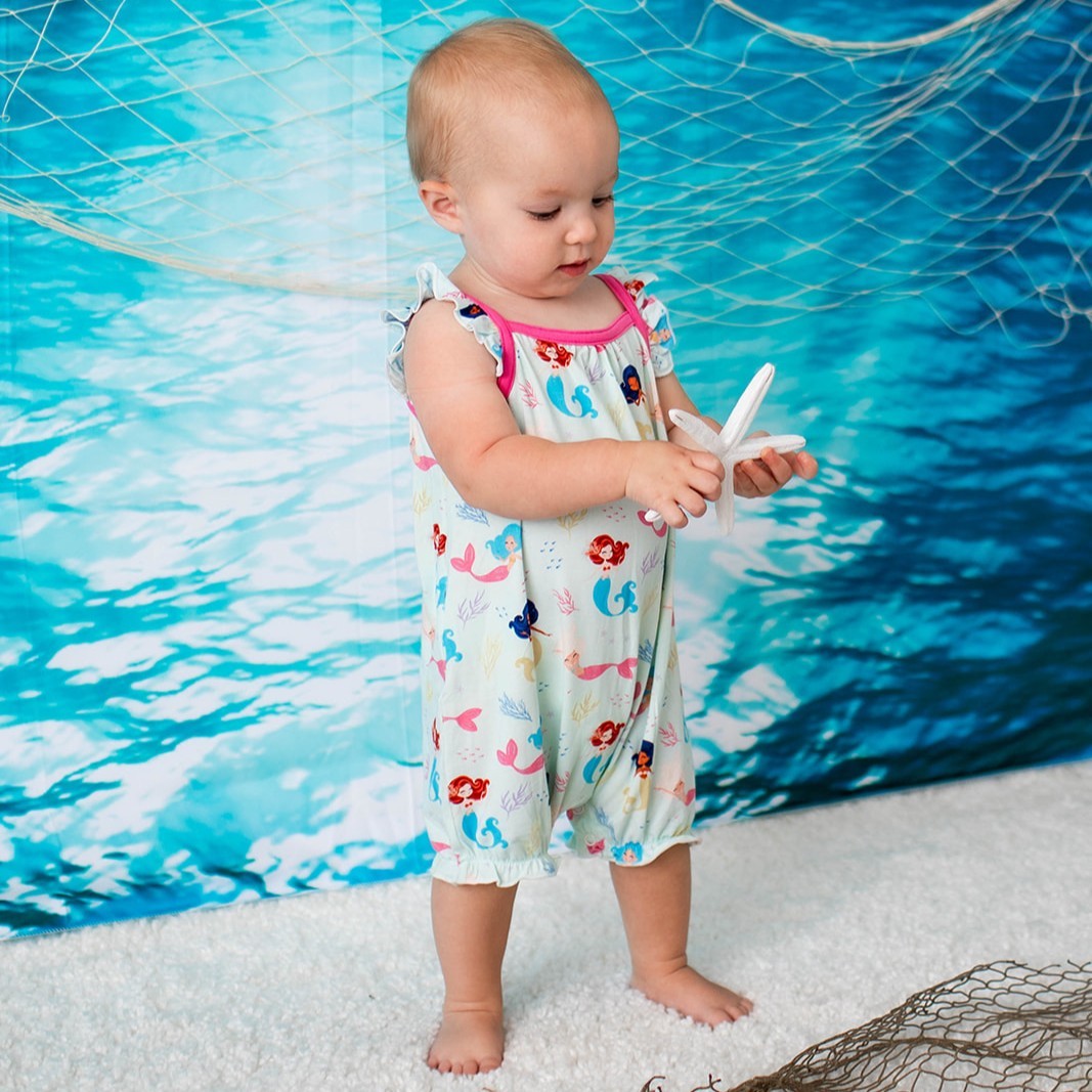Coral Cuties Bubble Romper