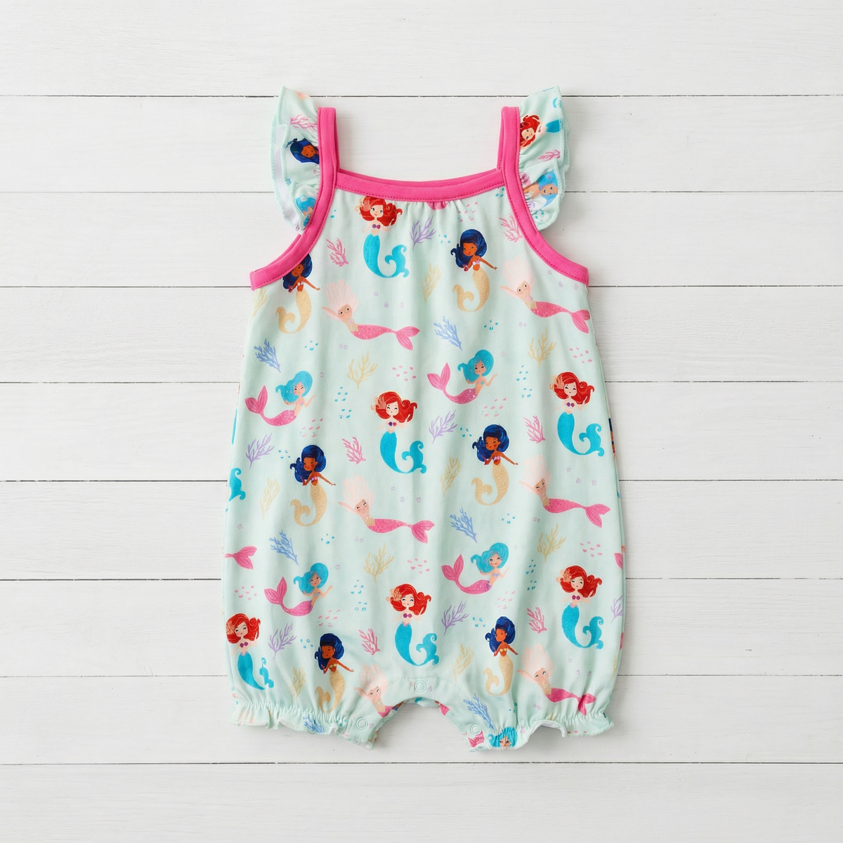 Coral Cuties Bubble Romper