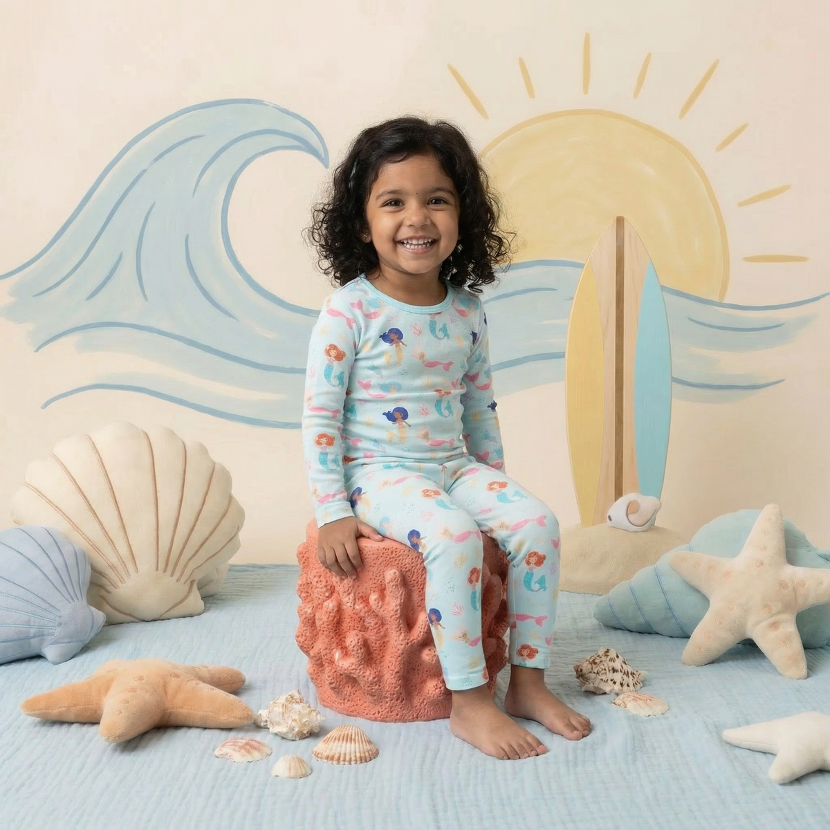 Coral Cuties L/S Pajama