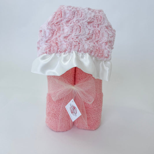Coraluxe Marble | Luxe Hooded Baby Bath Towel