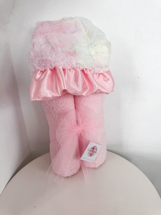 Cotton Candy | Luxe Hooded Baby Bath Towel
