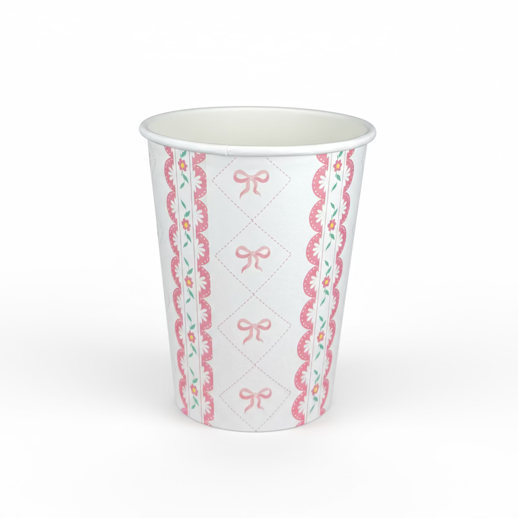 Pink Coquette Party Supplies Kit – Bow Aesthetic Birthday | Plates, Cups, Napkins | Party in a Box