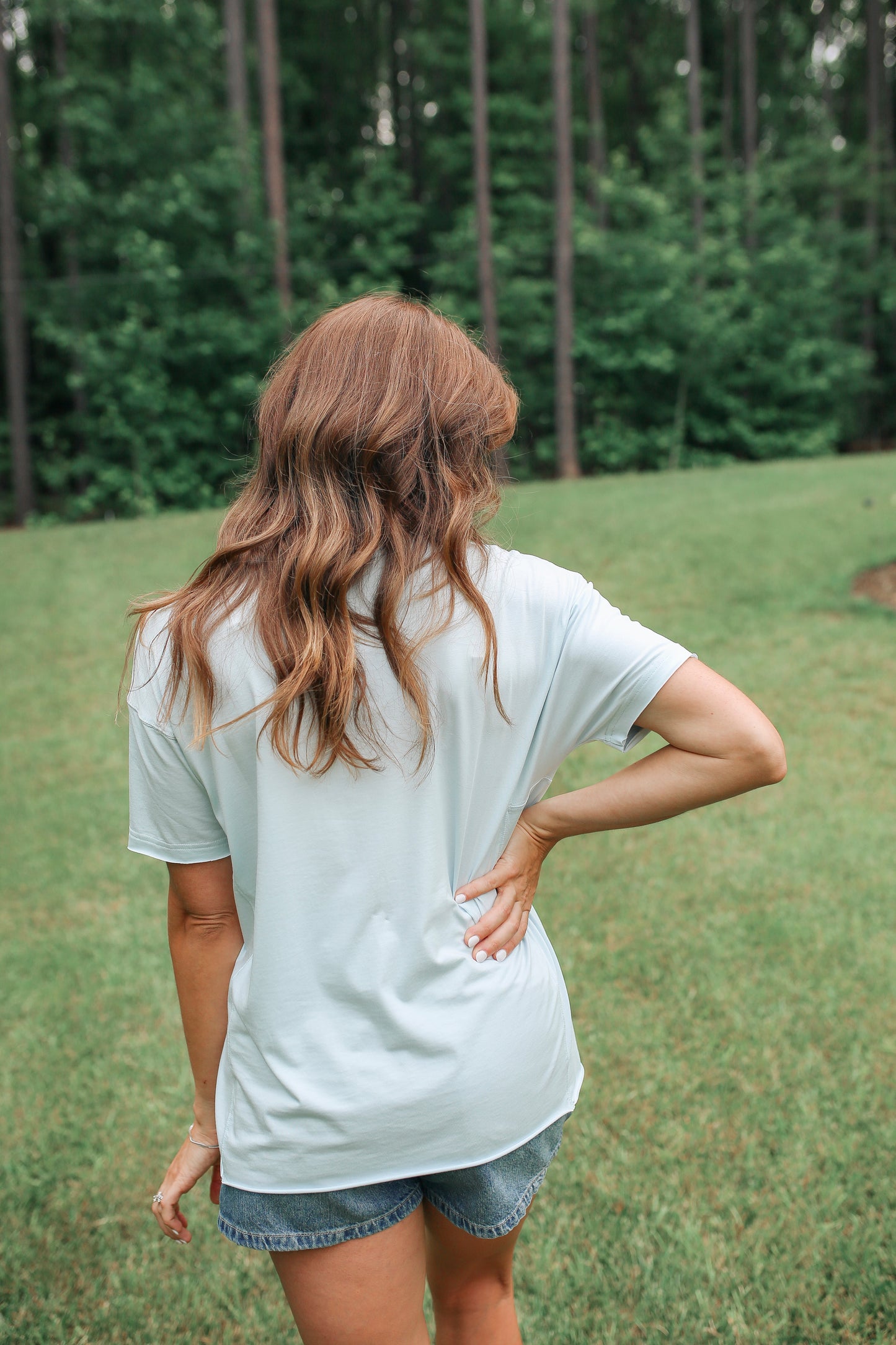 FINAL SALE Relaxed Fit Zip Breastfeeding Tee - Special USA Edition