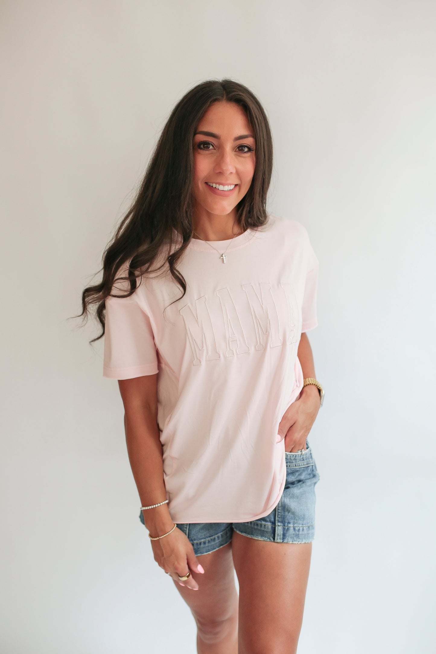 Relaxed Fit Zip Breastfeeding Tee