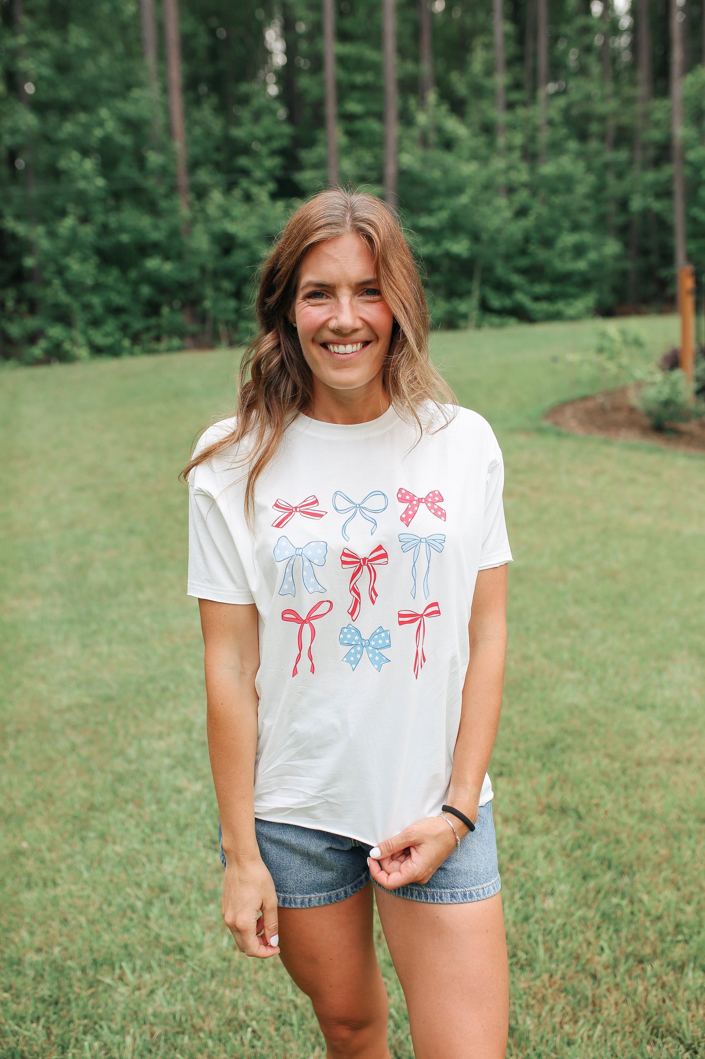 FINAL SALE Relaxed Fit Zip Breastfeeding Tee - Special USA Edition