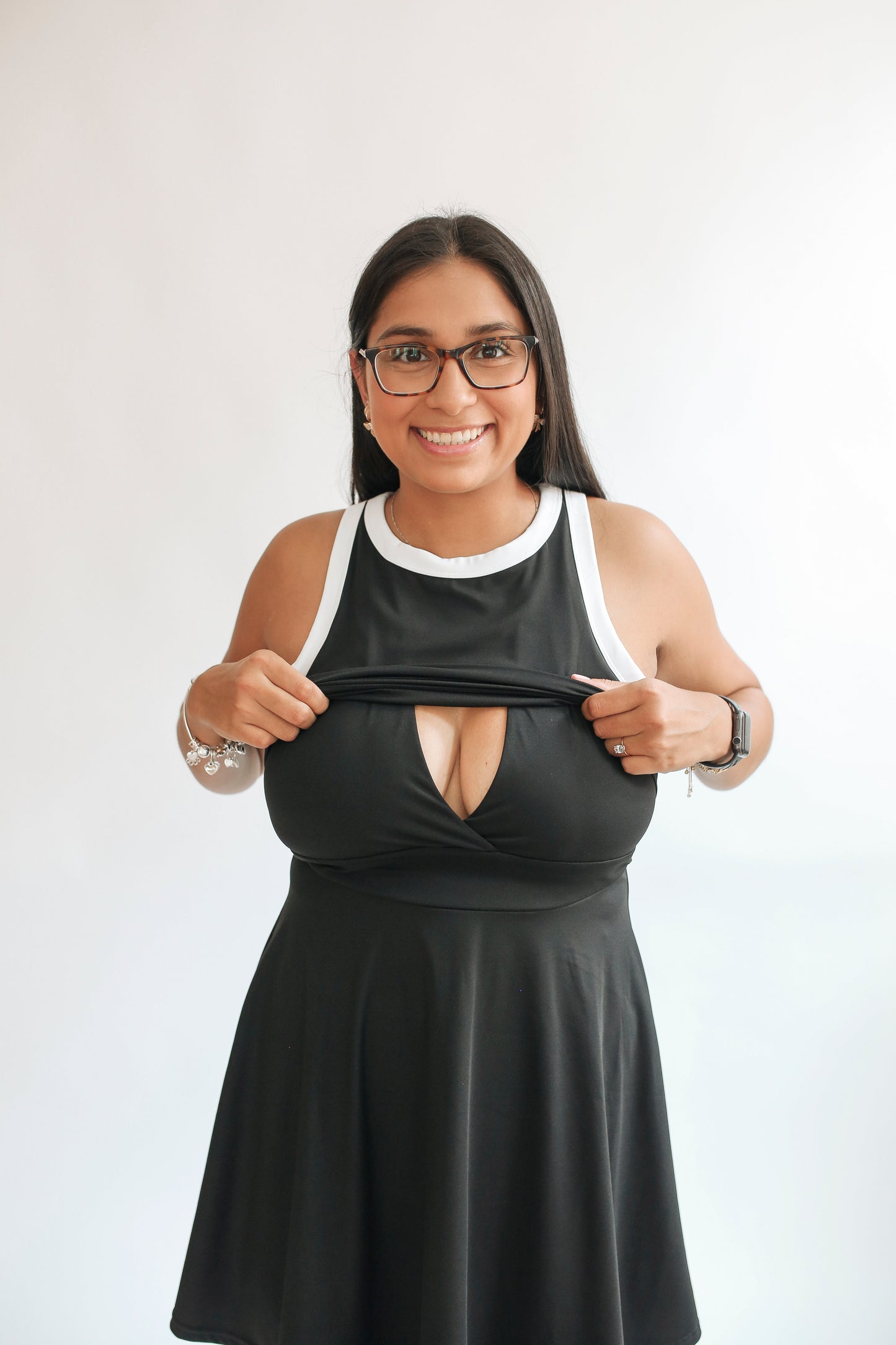 The Courtside Nursing Tennis Dress – Breastfeeding Friendly