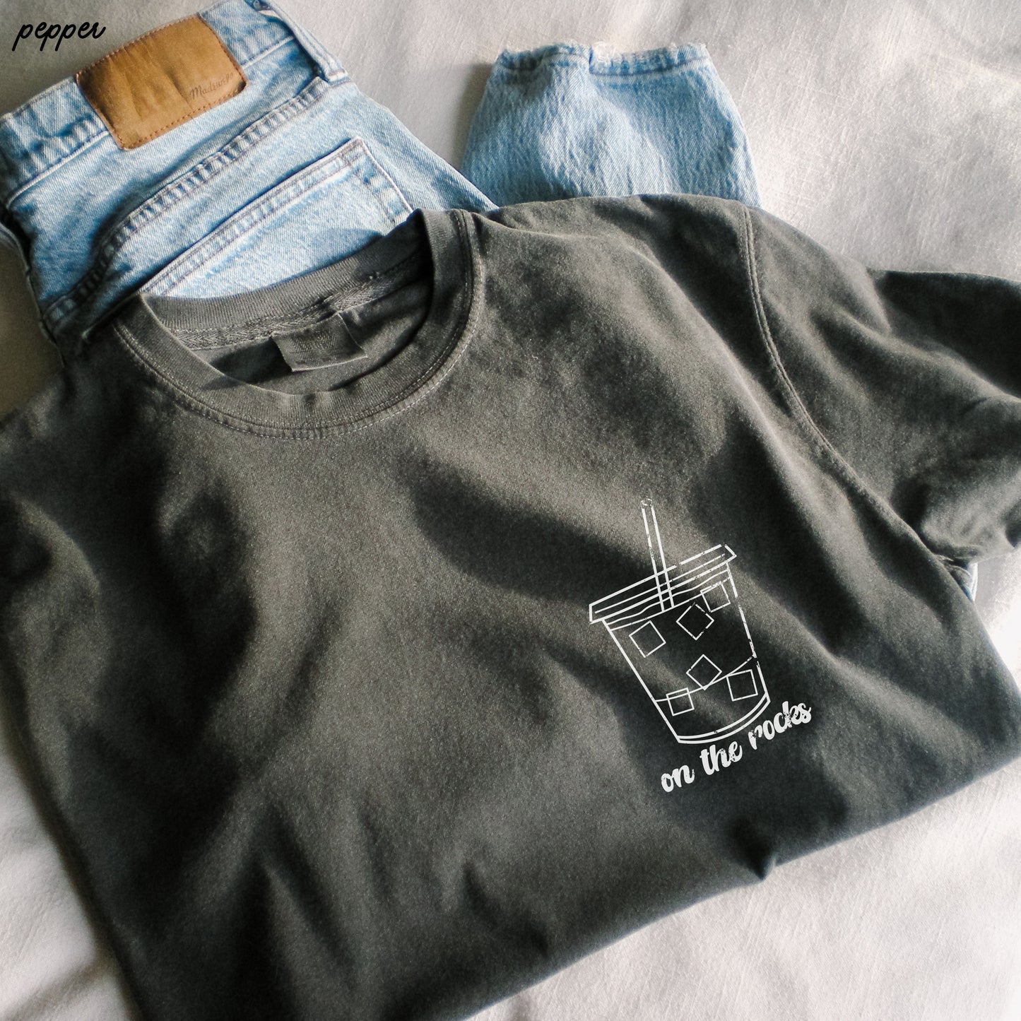 PRE-ORDER: On the Rocks Iced Coffee Tee *6 Colors (S-3X)