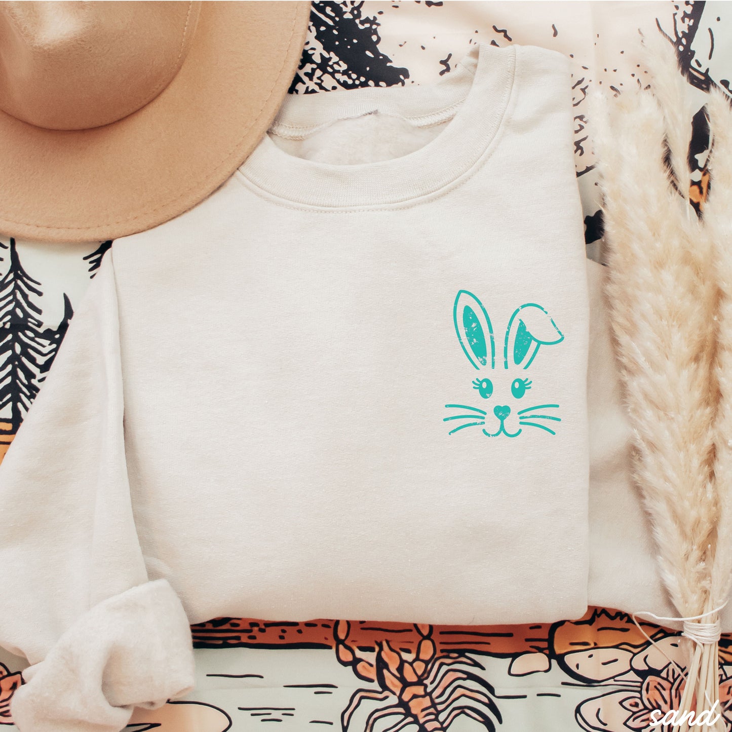 Pocket Bunny Sweatshirt *12 Colors (S-3X)