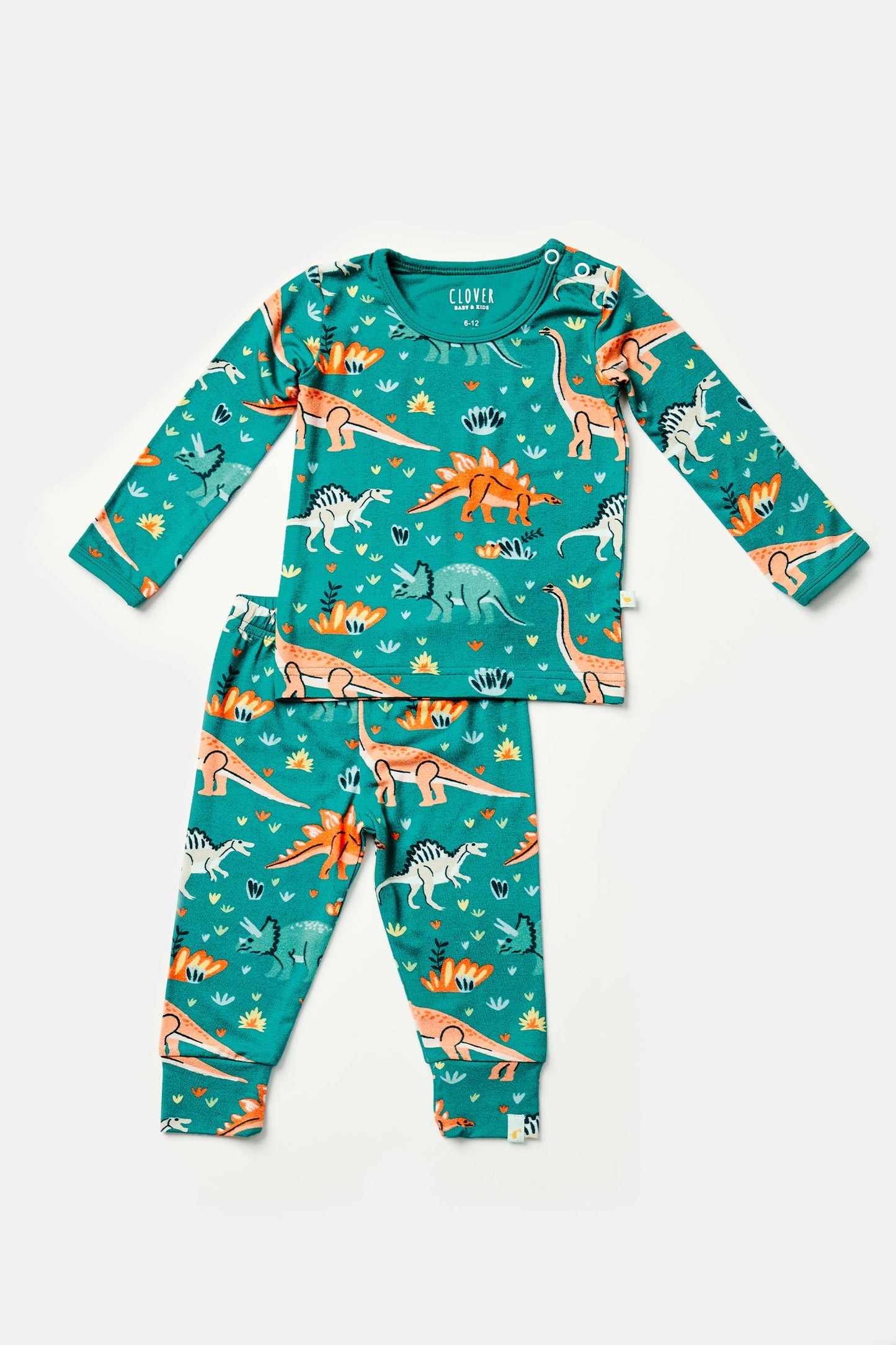 Long Sleeve Pajama Set - Dinosaur Jungle