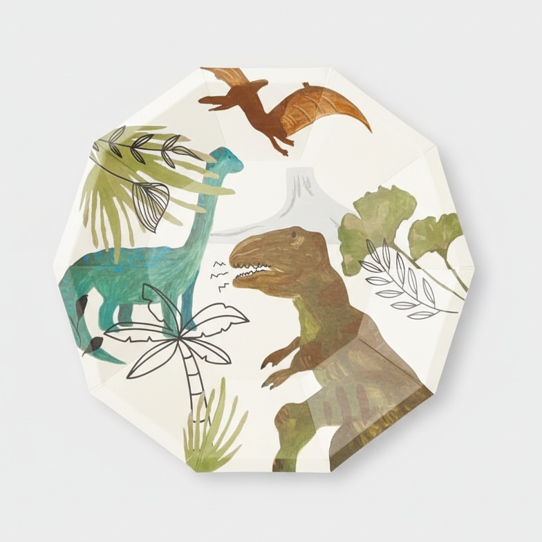 Dinosaur Birthday Party Supplies Kit – Dino Party | Plates, Cups, Napkins | Party in a Box